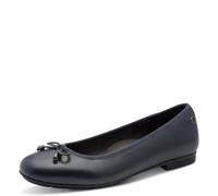 Tamaris Comfort Bailarinas de Mujer de Piel con Lazo, Azul Marino, 41 EU