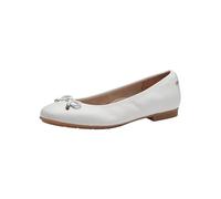 Tamaris Comfort - Bailarinas de Piel con Lazo para Mujer, Blanco, 41 EU