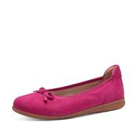 Tamaris Comfort - Bailarinas de Piel con Lazo para Mujer, Fucsia, 38 EU