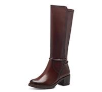 Tamaris Comfort-Botas de caña Larga Forradas para Mujer con Control elástico y Duo-Tex, Cortas al Tobillo, marrón, 37 EU