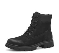 Tamaris Comfort-Botas Forradas para Mujer con Cordones y Tex, Moda, Nubuck Negro, 40 EU