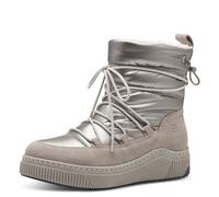 Tamaris COMFORT - Botines de invierno para mujer, con cordones, forrados e impermeables, gris plateado, 36 EU