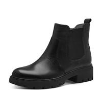 Tamaris Comfort Chelsea - Botas de piel con cremallera para mujer, Nappa Negro, 41 EU