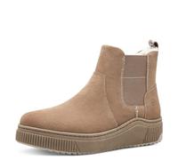 Tamaris Comfort Chelsea Forrado para Mujer con Suela cálida y Tex, Botas de Moda, marrón Claro, 38 EU
