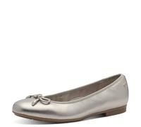 Tamaris Comfort Damen Ballerinas aus Leder mit Schleife, Zapatos Tipo Ballet Mujer, Lt Gold, 39 EU