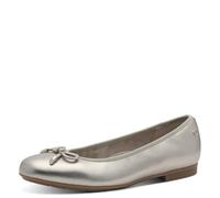 Tamaris Comfort Damen Ballerinas Aus Leder Mit Schleife, Zapatos Tipo Ballet Mujer, Lt Gold, 42 EU