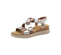 Tamaris Comfort Damen Flache Sandale, Sandalias Planas Mujer, Metallic Comb, 39 EU
