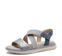 Tamaris Comfort Damen Flache - Sandalias planas para mujer, Peine azul claro, 43 EU