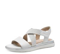 Tamaris Comfort Damen Flache Sandale, Sandalias Planas Mujer, White, 38 EU