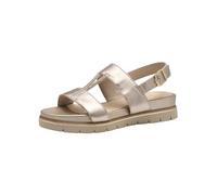 Tamaris Comfort Damen Keilsandale, Sandalias con cuña Mujer, Dorado Claro, 40 EU