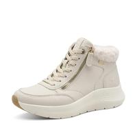 Tamaris Comfort Damen Lace Boot Flat Duo-Tex, Botas de Moda Mujer, Beige, 40 EU