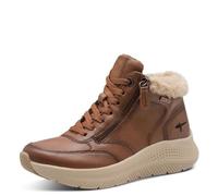 Tamaris Comfort Damen Lace Boot Flat Duo-Tex, Botas de Moda Mujer, coñac, 37 EU