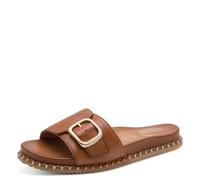 Tamaris Comfort Damen Mule Flat Multiadjustable, Plataforma Mujer, Cognac Nappa, 36 EU