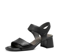 Tamaris Comfort Damen Sandale mit Absatz Multiadjustable, Sandalia con talón Mujer, Black Nappa, 39 EU