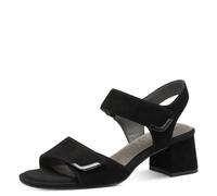 Tamaris Comfort Damen Sandale mit Absatz Multiadjustable, Sandalia con talón Mujer, Gamuza Negra, 41 EU