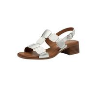 Tamaris Comfort Damen Sandalen Absatz aus Leder mit Verstellbarem Riemen, Sandalia con talón Mujer, Tuerca, 39 EU