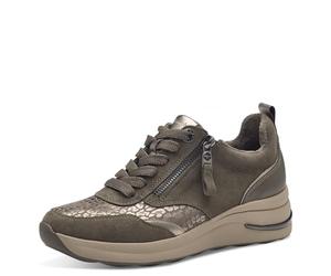 Tamaris Comfort Damen Sneaker Flach Mit Schnürsenkeln Mit Reißverschluss ZapatillasMujer