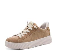 Tamaris Comfort Damen Sneaker Low 8-83720-45, Zapatillas de Deporte para Mujer, Camel Suede, 39 EU