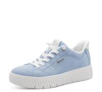 Tamaris Comfort Damen Sneaker Low 8-83720-45, Zapatillas Mujer, Lt Blue Suede, 40 EU