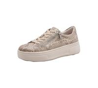 Tamaris Comfort Damen Sneaker Low 8-83726-44, Zapatillas Mujer, Beige Snake, 36 EU