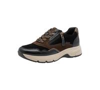 Tamaris Comfort Damen Sneaker Low Duo-Tex, Zapatillas Mujer, Peine Negro, 39 EU