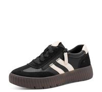 Tamaris Comfort Damen Sneaker Low, Zapatillas Mujer, Peine Negro, 38 EU