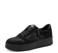 Tamaris Comfort Damen Sneaker Low, Zapatillas Mujer, Peine Negro, 38 EU
