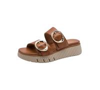 Tamaris Comfort Damen Wedge/Plat Mule Multiadjustable, Plataforma Mujer, coñac, 39 EU
