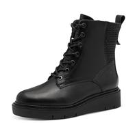 Tamaris Comfort Lace Boot Flat, Bota a la Altura de la Pantorrilla Mujer, Negro, 41 EU