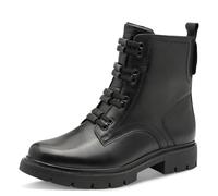 Tamaris Comfort Lace Boot Flat, Bota a la Altura de la Pantorrilla Mujer, Negro, 42 EU