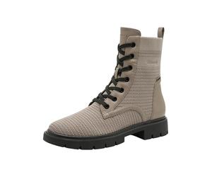 Tamaris Comfort Lace Boot Flat Warminsole+Tex, Bota a la Altura de la Pantorrilla Mujer, Pardo, 38 EU
