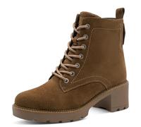 Tamaris Comfort Lace Boot Heel, Botas Cortas al Tobillo Mujer, Cappuccino, 38 EU