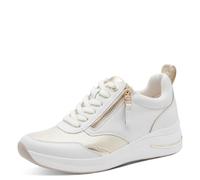Tamaris Comfort Low 8-83714-43 - Zapatillas Deportivas para Mujer, Color Blanco/Dorado, Talla 41 EU