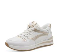 Tamaris Comfort Low 8-83737-46 - Zapatillas Deportivas para Mujer, Color Blanco/Dorado, Talla 40 EU