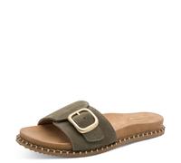Tamaris Comfort Mule Flat MultiAdjustable - Plataforma para Mujer, Gamuza Sage, Talla 40 EU