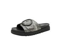 Tamaris Comfort Mule MultiAdjustable Plataforma, Black Snake, talla 41 EU