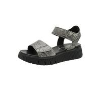 Tamaris Comfort Wedge/Plat Sand MultiAdjustable Sandalias de cuña para mujer, Black Snake, talla 41 EU