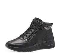 Tamaris Comfort - Zapatillas altas para mujer con cordones y cremallera, Negro, 40 EU