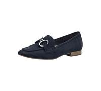 Tamaris Comfort - Zapatillas de Piel con tacón de Bloque para Mujer, Azul Marino, 36 EU