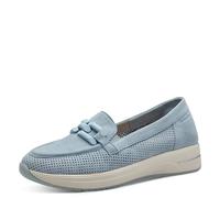Tamaris Comfort - Zapatillas de Piel para Mujer, Azul Claro, 38 EU