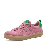 Tamaris Comfort - Zapatillas Planas con Cremallera para Mujer, Color Rosa (Rosa/Verde), Talla 36 EU