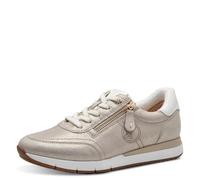 Tamaris Comfort - Zapatillas Planas para Mujer con Cordones y Cremallera, Beige Glam, 40 EU