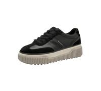 Tamaris Cordones Planos para Mujer, Piel Negra, 38 EU