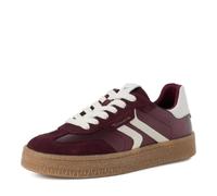 Tamaris Cuero con Cordones para Mujer, Burdeos Met, 42 EU