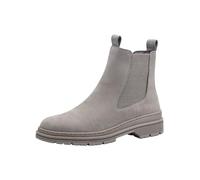 Tamaris Botines Chelsea para Mujer de Piel, Cómodos, Gris Claro, 39 EU
