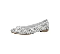 Tamaris Damen 1-22116-41, Zapatos Tipo Ballet Mujer, Blanco, 38 EU