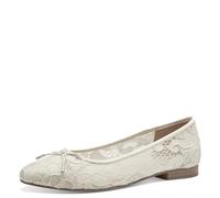 Tamaris Damen 1-22198-42, Ballerinas Mujer, Marfil Macramee, 36 EU