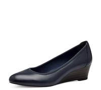 Tamaris Damen 1-22320-42, Pumps Mujer, Azul Marino (Navy Leather), 38 EU
