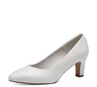 Tamaris Damen 1-22419-41, Pumps Mujer, Blanco Mate, 38 EU