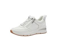 Tamaris Damen 1-23721-42, Sneaker Mujer, White/Silver, 36 EU